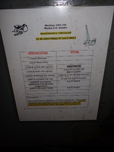 Wasino Universal Tool Grinder