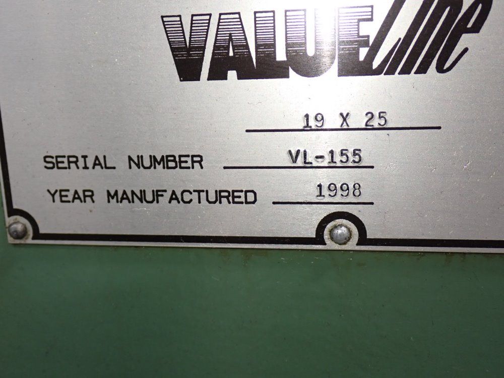Valueline 19 X 25 Clamshell Die Cutter - Valueline/vl-155