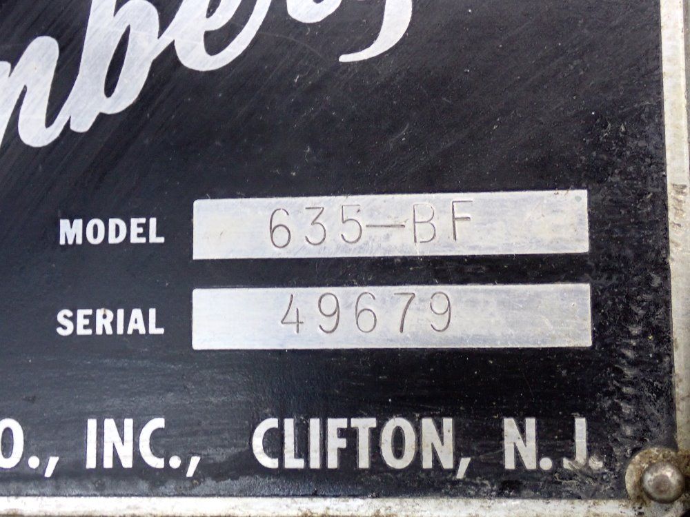 Dusenbery 635-bf Slitting Machine - 635-bf