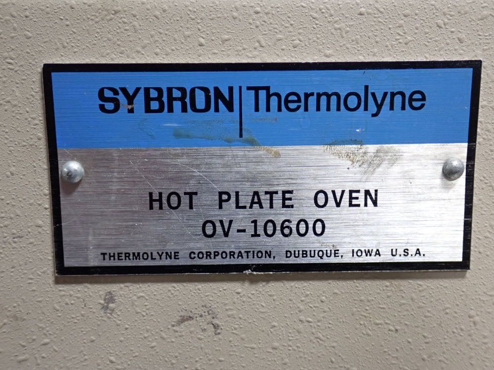 Sybron Thermolyne Hot Plate Oven