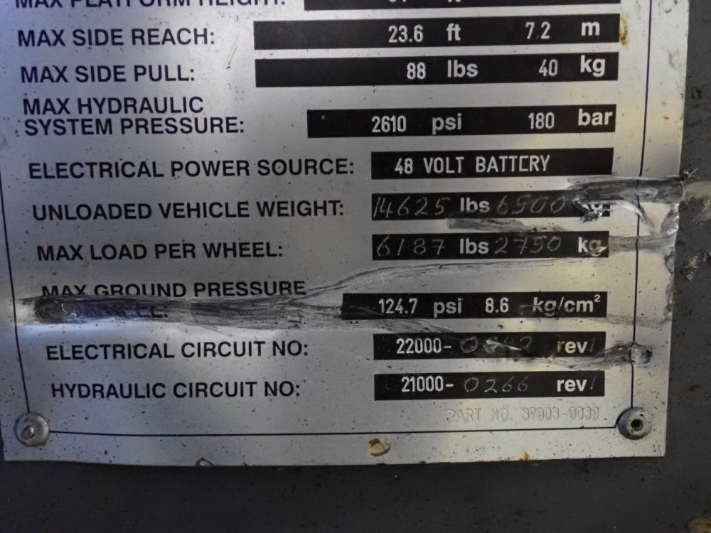 Terex 500 Lbs Ta34n Boom Lift - Ta34n