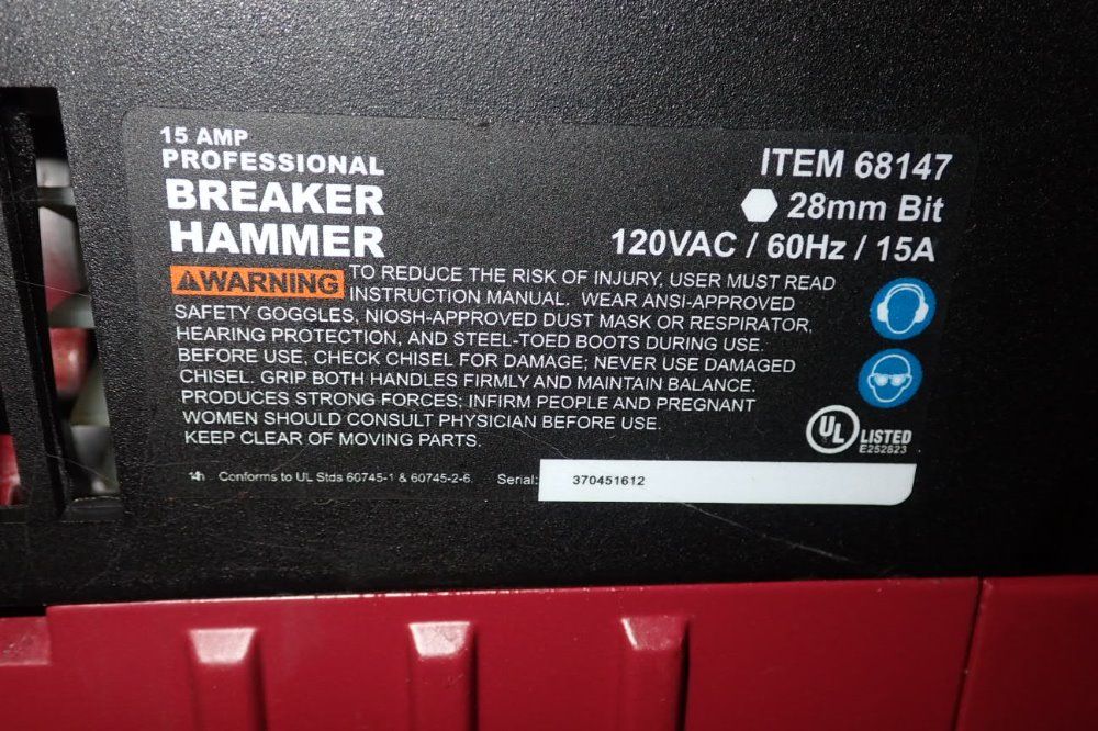 Chicago Electric Breaker Jack Hammer