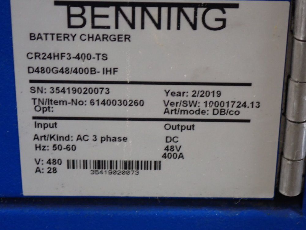 Benning 400a Battery Charger - Db/co