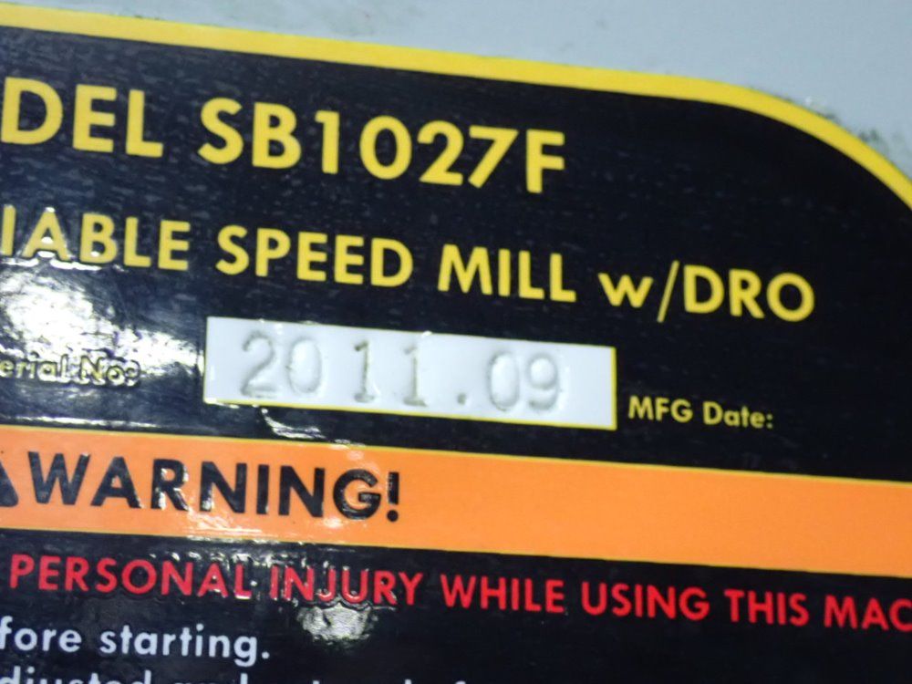 Southbend Vertical Mill