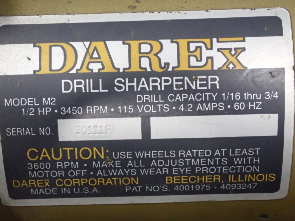 Darex 1/6" - 3/4" M2 Drill Sharpener - M2