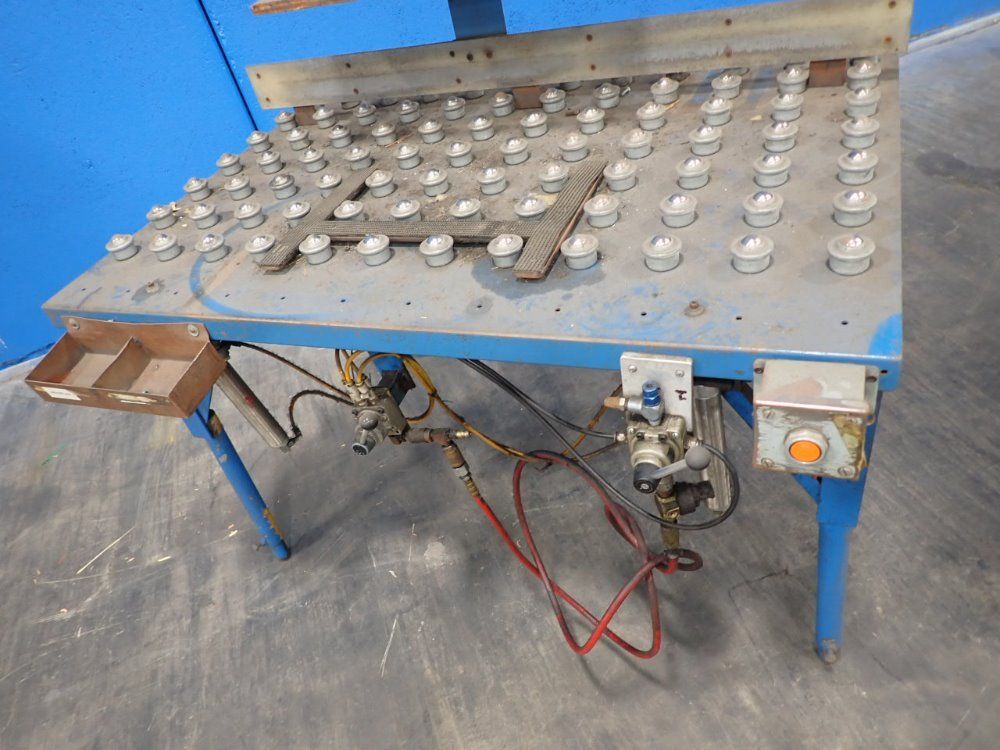 36" X 48" X 32" Tilt Table W/ball Transfer Conveyor