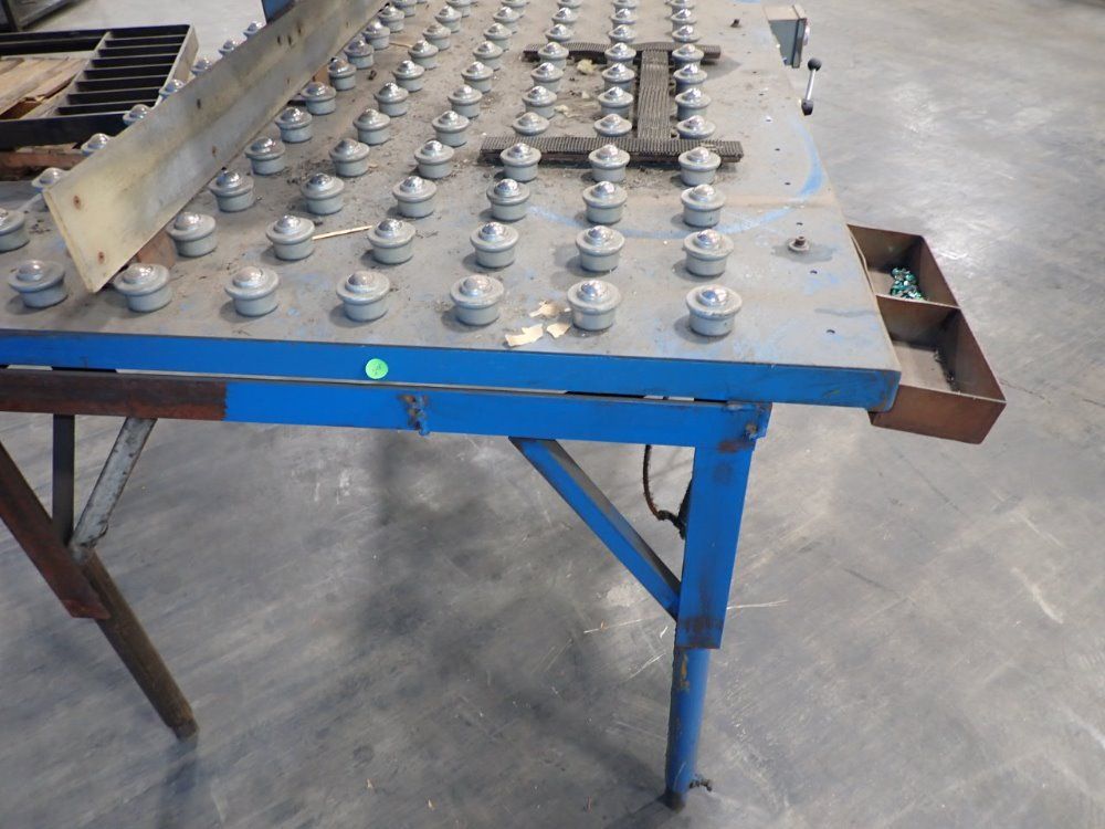 36" X 48" X 32" Tilt Table W/ball Transfer Conveyor