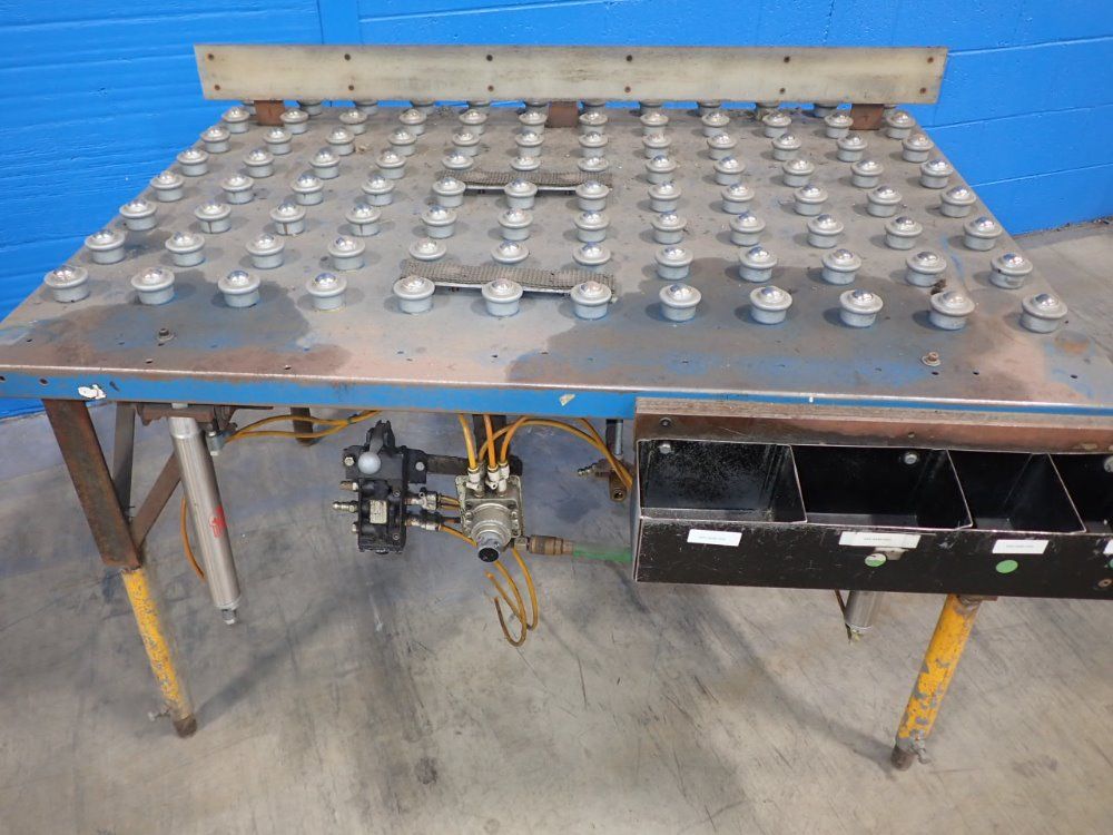 36" X 48" X 31" Tilt Table W/ball Transfer Conveyor