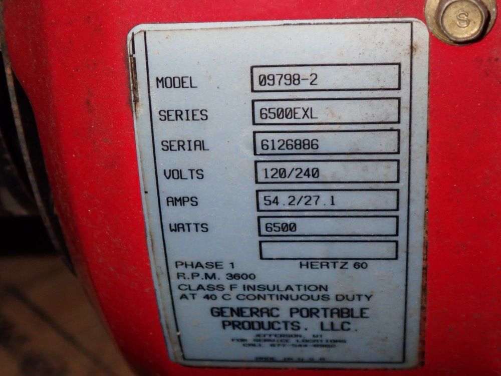 Generac 6500 Watt Generator