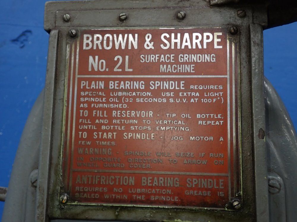 Brown & Sharpe 6 1/4" X 18" Surface Grinder - No 2l