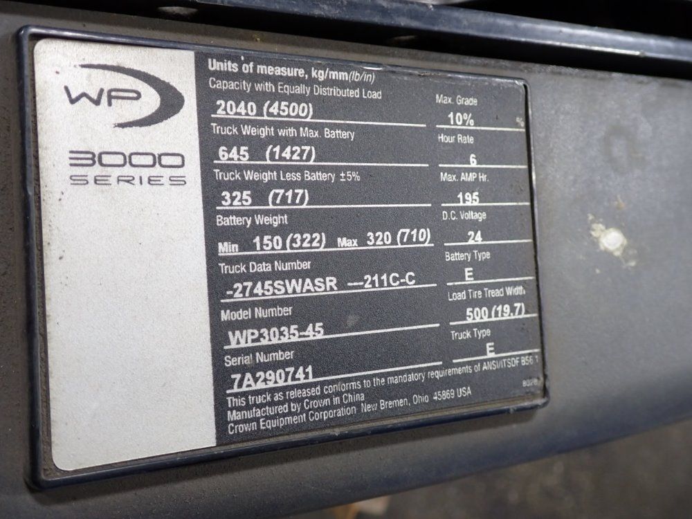 Crown Electric Pallet Jack