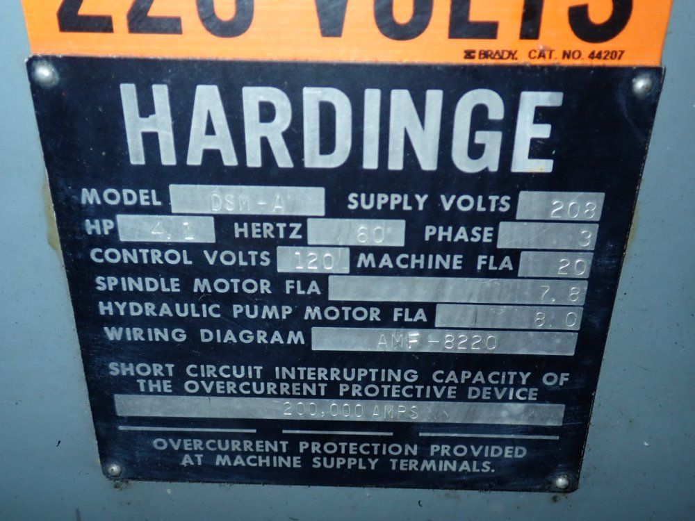 Hardinge Turret Lathe - Dsm-a