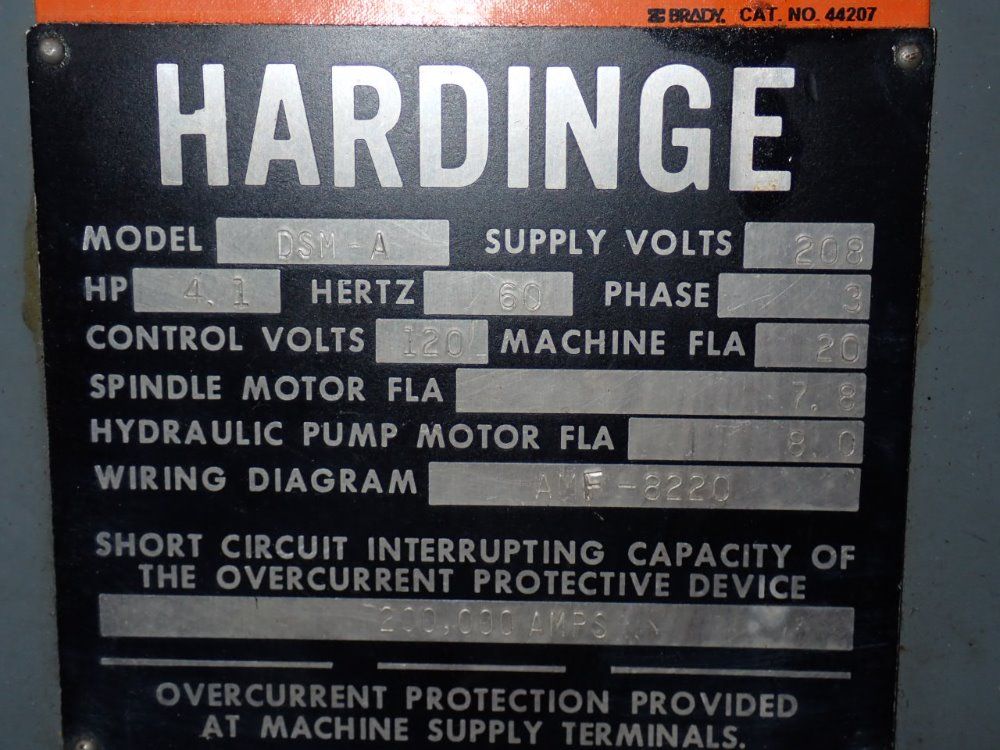 Hardinge Turret Lathe - Dsm-a