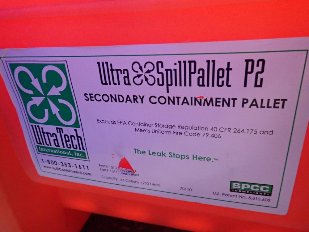 Ultratech International Inc 28 X 43 X 13" Spill Containment Pallet - 1010