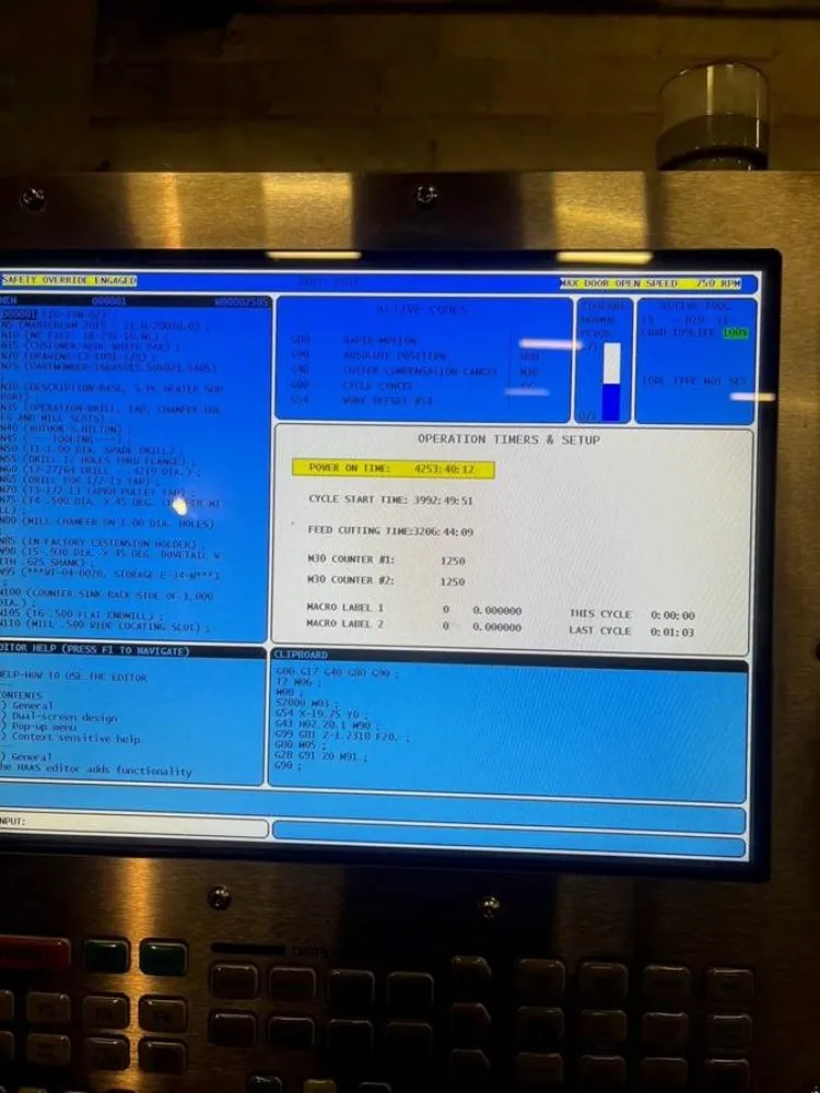 Haas 36" X 84" Vf-9/50 Cnc Vertical Machining Center With Advanced Hydraulic Unit And 30-positi - Vf-9/50