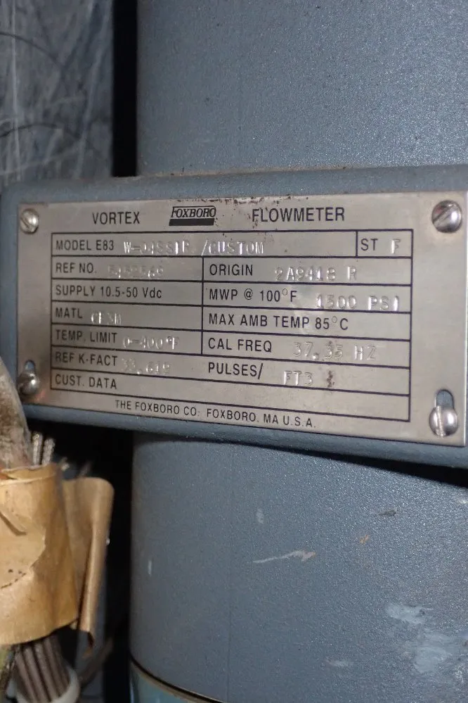 Foxboro 4" Flow Meter