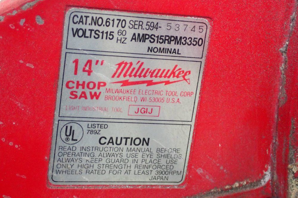 Milwaukee 14" Chop Saw - 6170