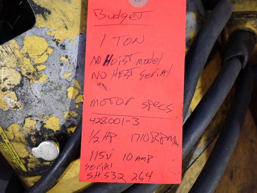 Budgit 1 Ton Chain Hoist