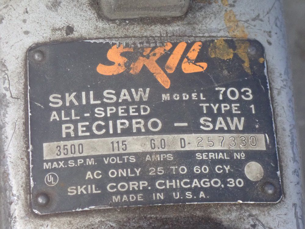 Skil Corp. All-speed Recipro-saw - 703