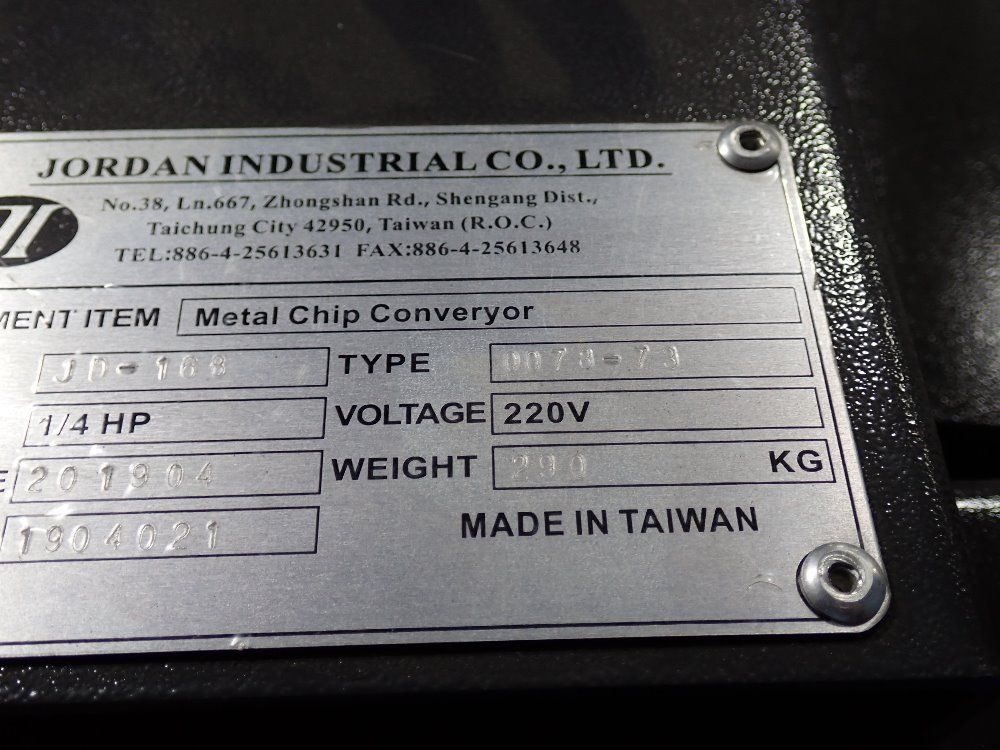 Jordan Industries Chip Conveyor - Jd-168