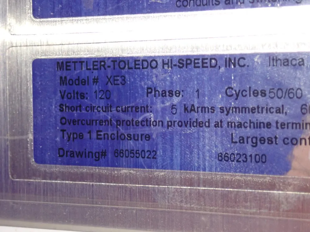 Mether Toledo 6" X 41" High Speed Weight Checker - Xe3