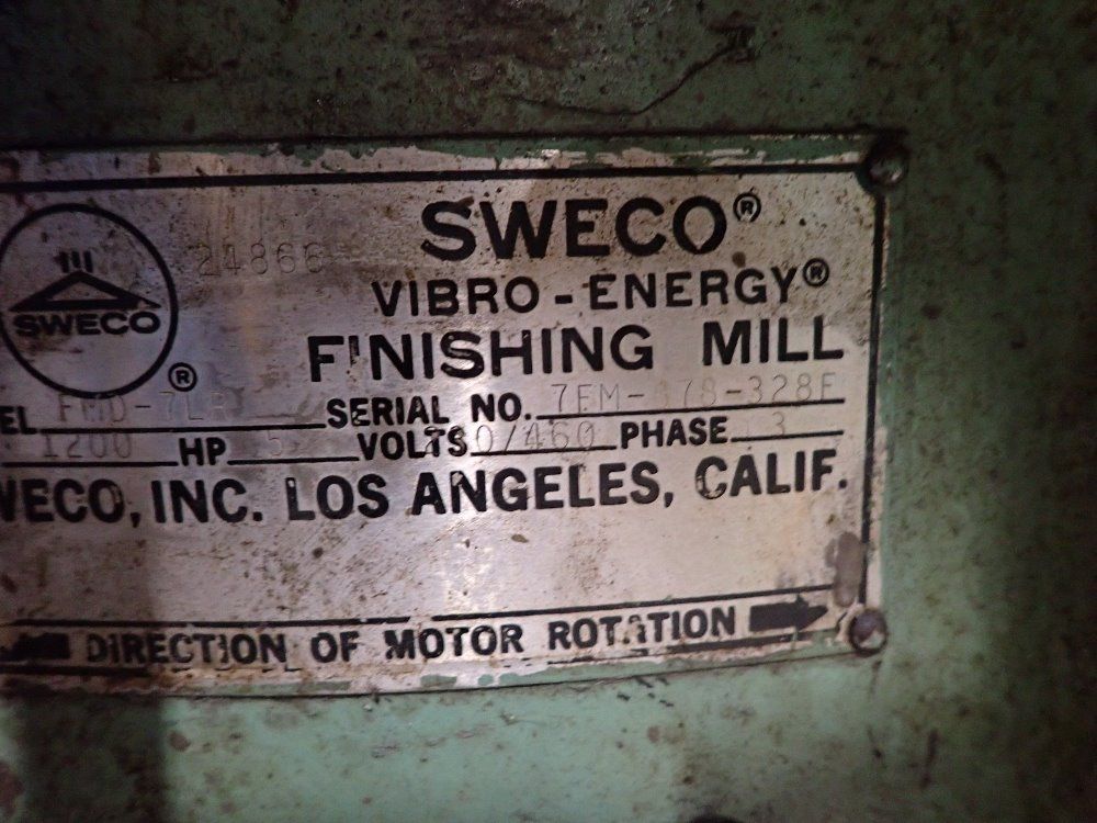 Sweco 44" Vibratory Finsher