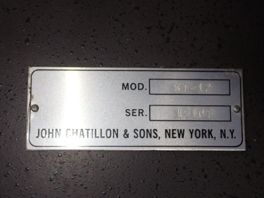 Chatillon 5000 X 20 Lbs Hanging Scale - Wt-12