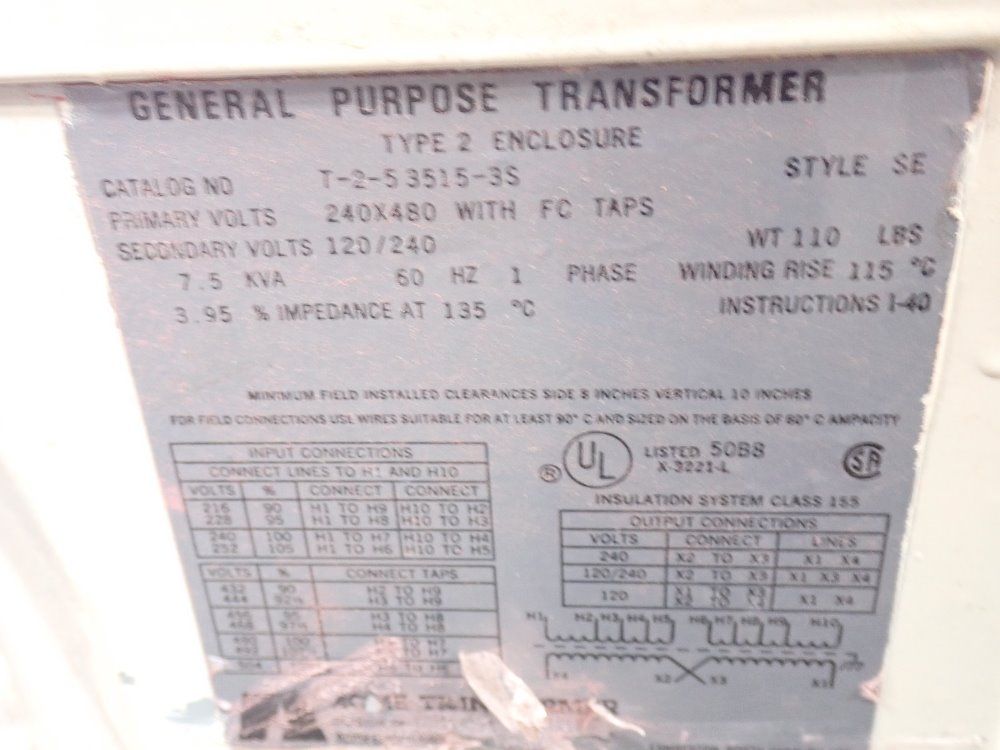 Electrostatic Shielded 7.5 Kva Transformer