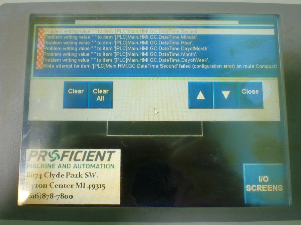 Allen-bradley 2711p-t7c4d1 Panelview Plus 700 Operator Panel. Powers On. - 2711p-t7c4d1