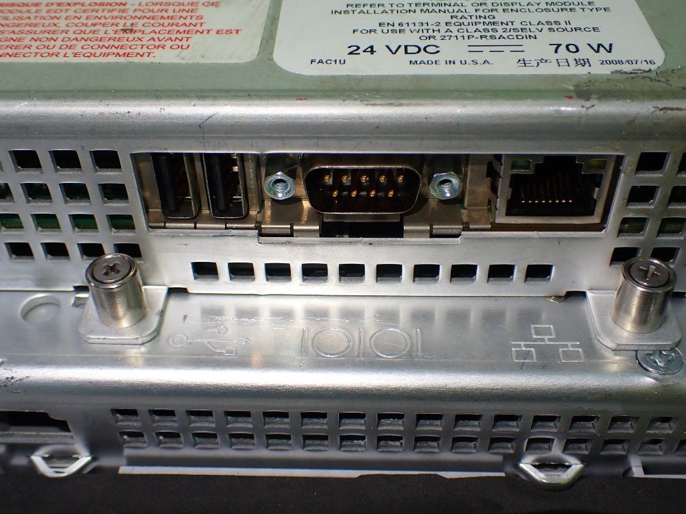 Allen-bradley 2711p-t7c4d1 Panelview Plus 700 Operator Panel. Powers On. - 2711p-t7c4d1