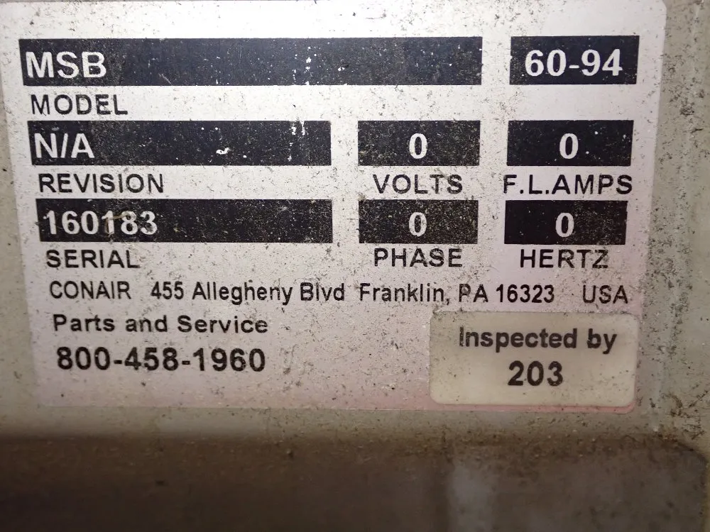 Conair 60" X 60" X 47" Hopper - Msb-60-94