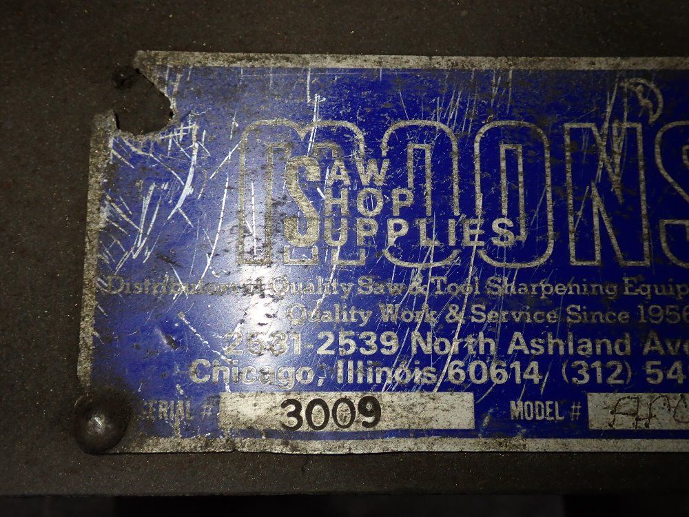 Moons Horizontal Weld Saw