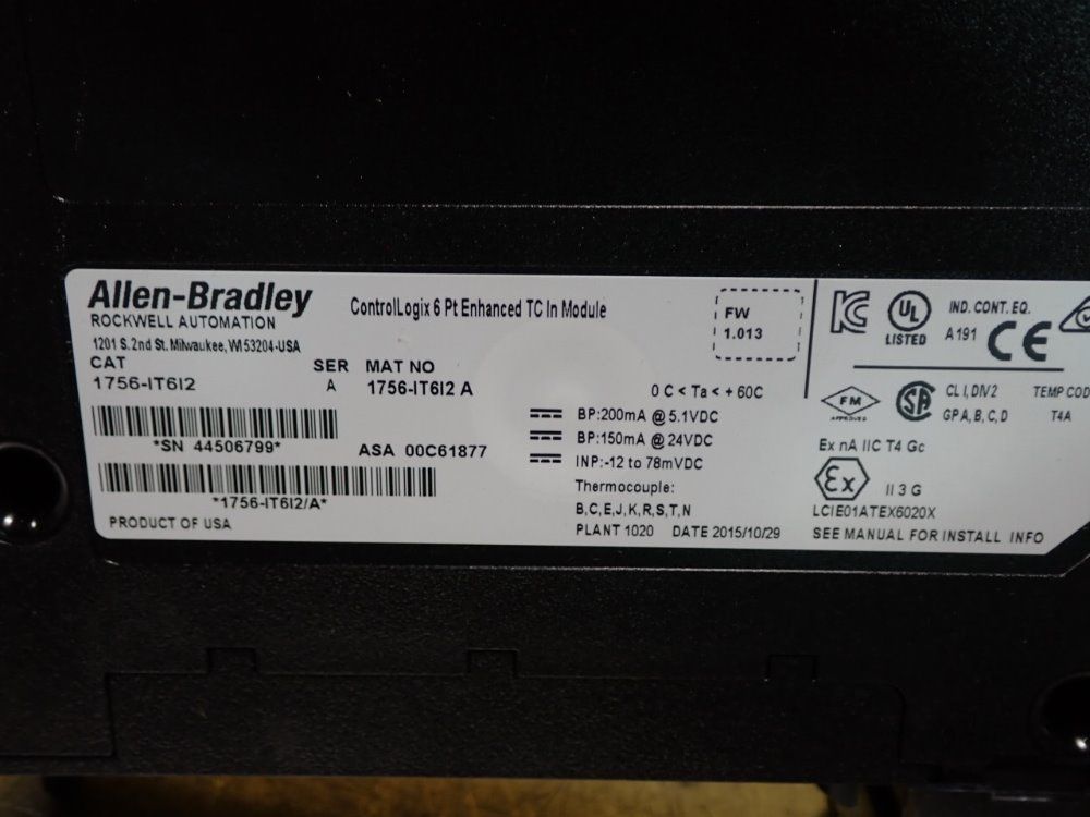 Allen-bradley 1756-it6i2 Module - 1756-it6i2