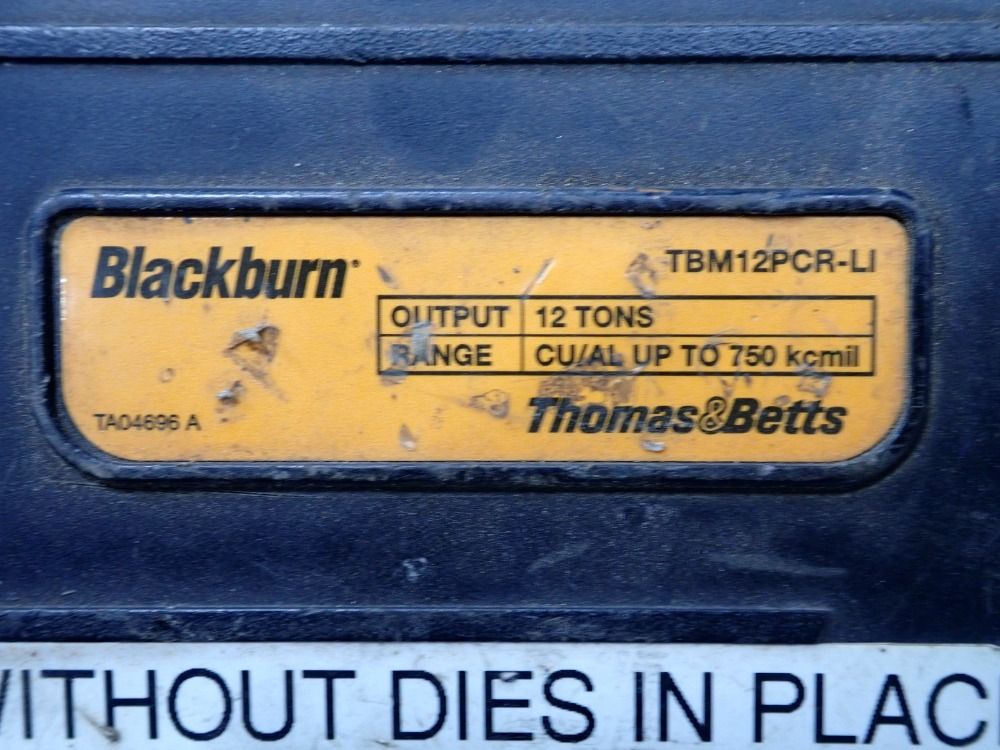 Blackburn Hydraulic Compression Tool - Tbm12pcr-li