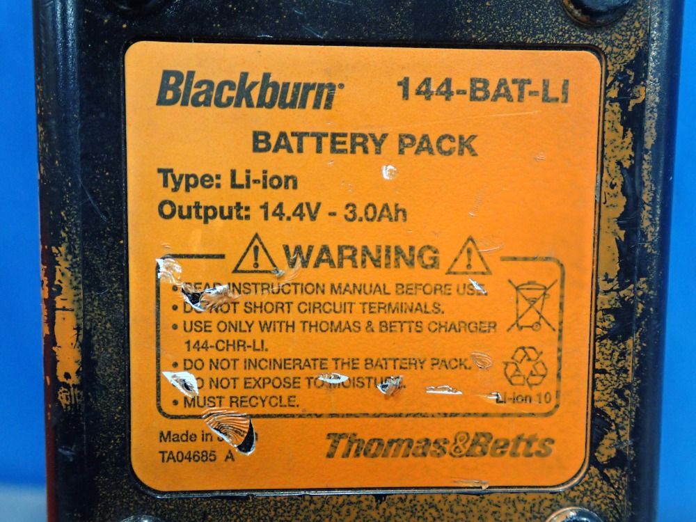 Blackburn Hydraulic Compression Tool - Tbm12pcr-li