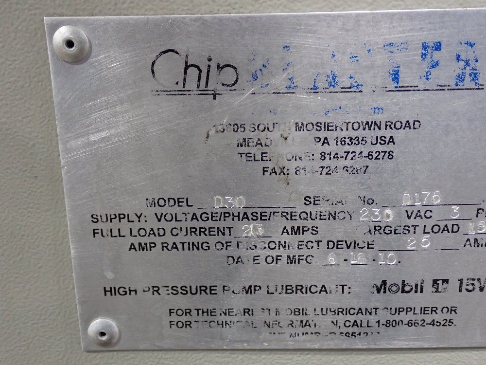 Chipblaster Coolant Filteration System - D30