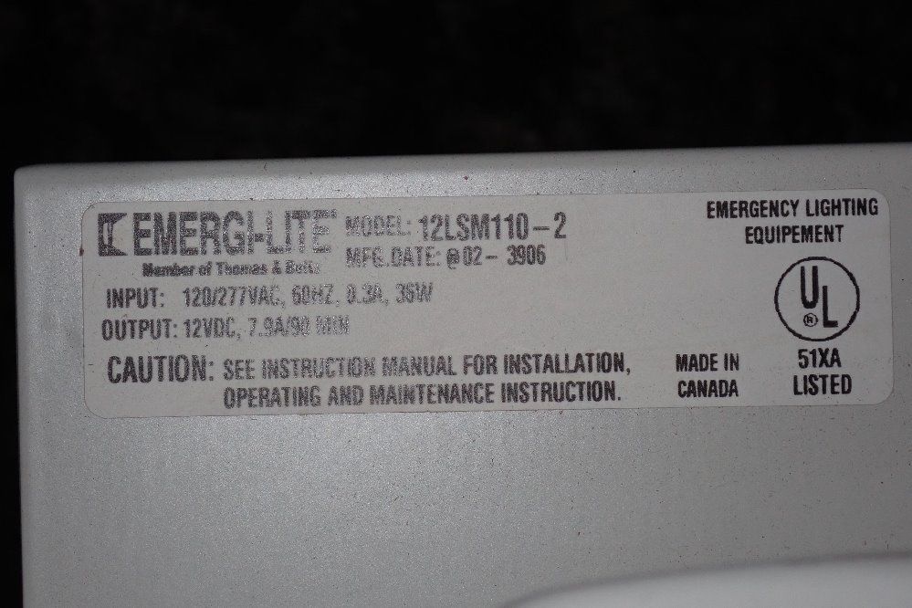 Thomas&betts 36w Emergency Unit Kit - 12lsm1102