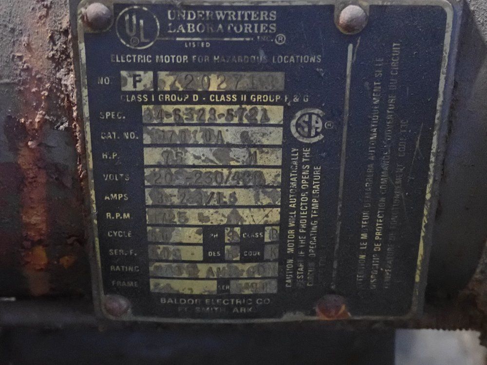 .75 Hp Holding Tank W Drain Tubes