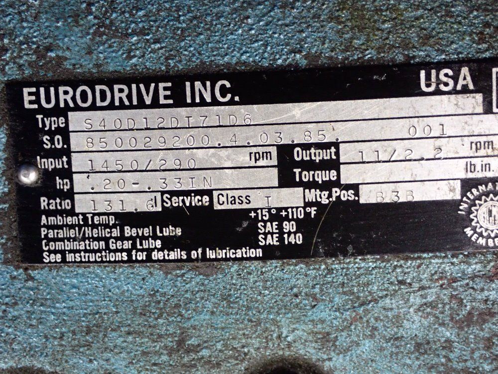 Sew-eurodrive Inc. .20-.33 Hp Gear Drive - Df12dt71d5