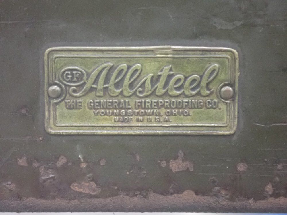 The General Fireproofing Co. 4 Drawers/2 Shelves/pull-out Ledge Steel Work Desk - Allsteel