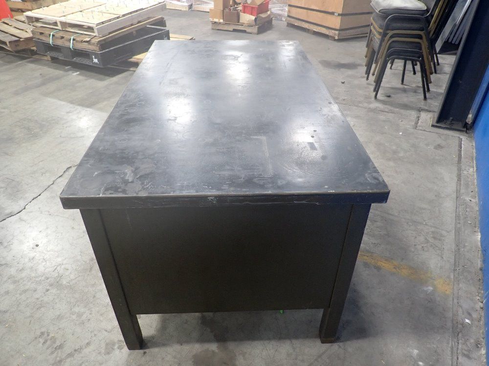 The General Fireproofing Co. 4 Drawers/2 Shelves/pull-out Ledge Steel Work Desk - Allsteel