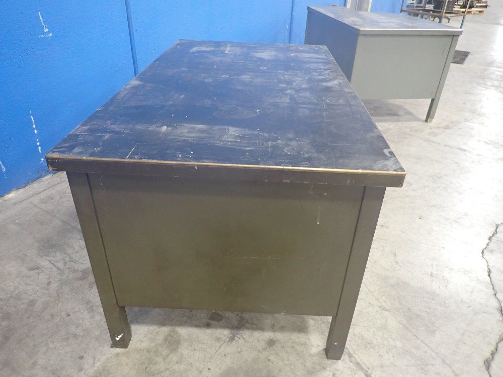 The General Fireproofing Co. 4 Drawers/2 Shelves/pull-out Ledge Steel Work Desk - Allsteel