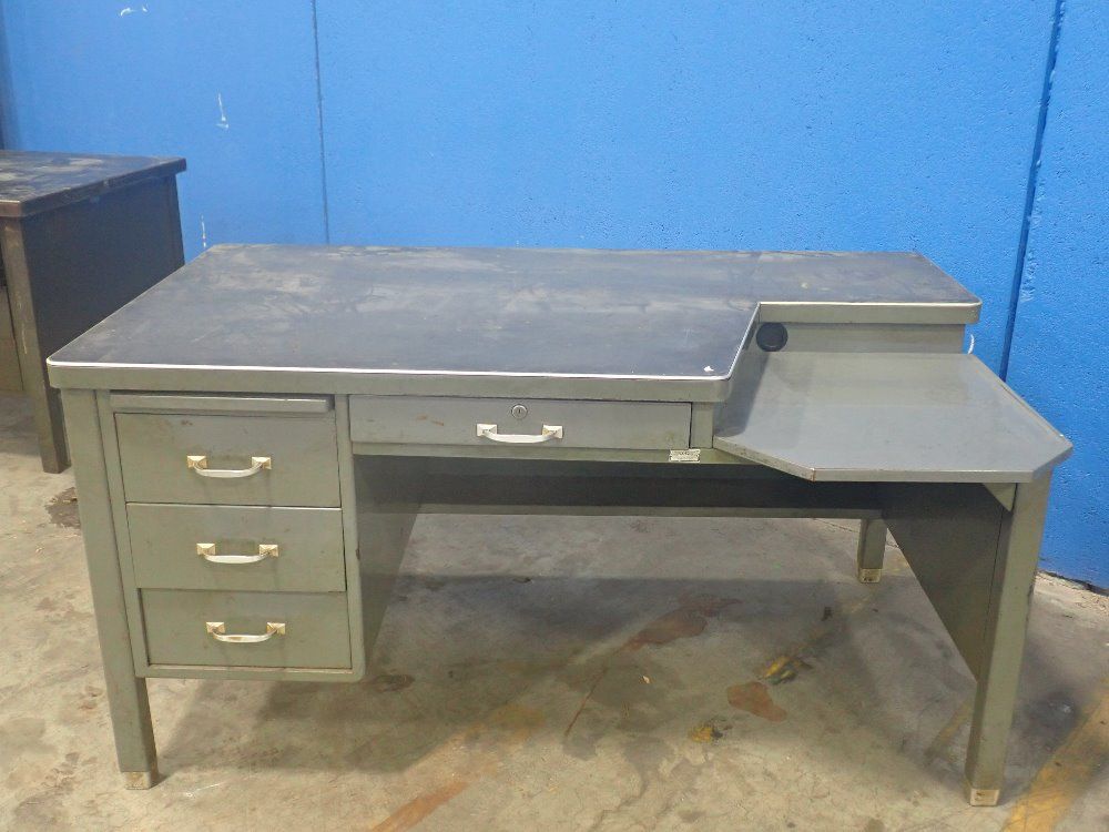 The General Fireproofing Co. 4 Drawers Steel Work Desk