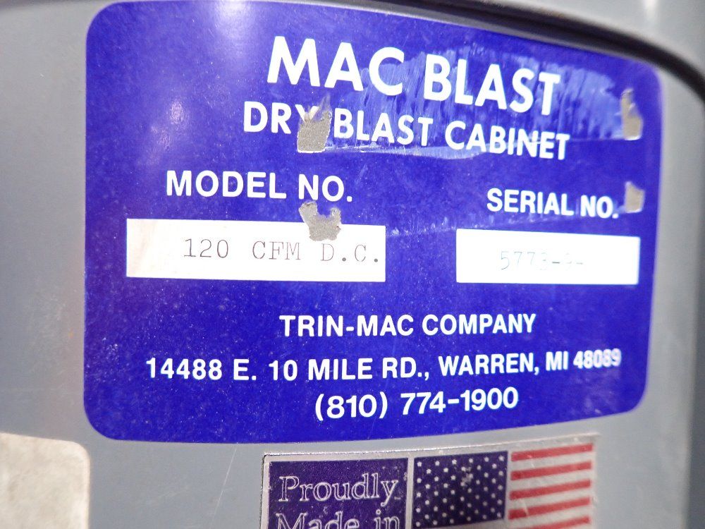 Mac Blast Blast Cabinet