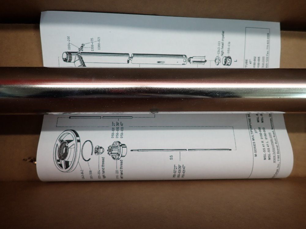 Lutz Msl-ss-41r 39" Stainless Steel Pump Tube - Msl-ss-41r 39
