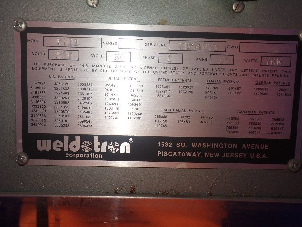 Weldtron Heat Shrink Tunnel