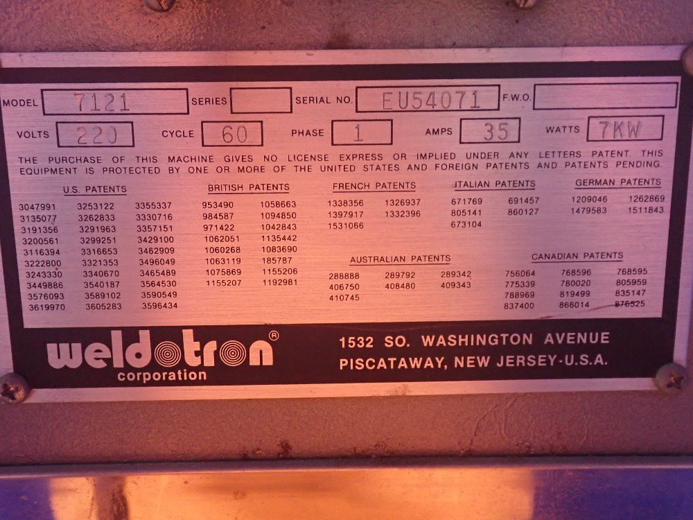 Weldtron Heat Shrink Tunnel