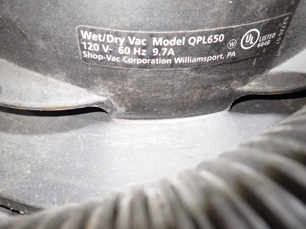 Shop Vac 6.5 Hp Wet/dry Vacuum