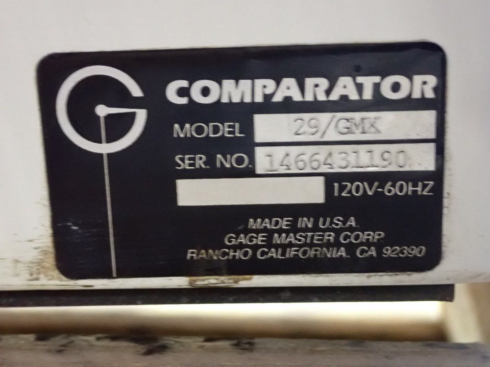 Gage Master 14" Optical Comparator - 29/6mx