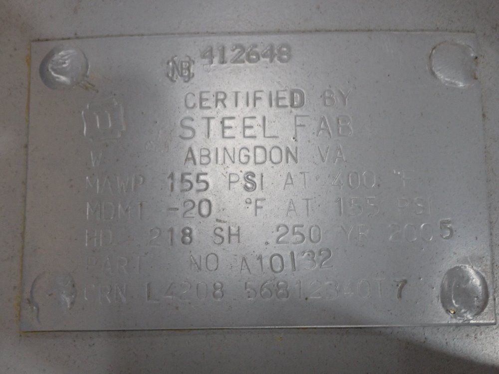 Steel Fab 1000gal Air Tank